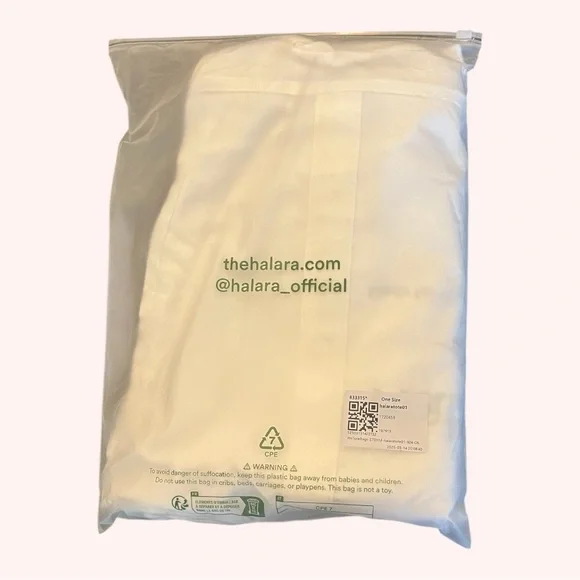 Halara Letter Print Casual White Large Basic Beach Canvas Tote Bag NWT OS - Picture 8 of 8